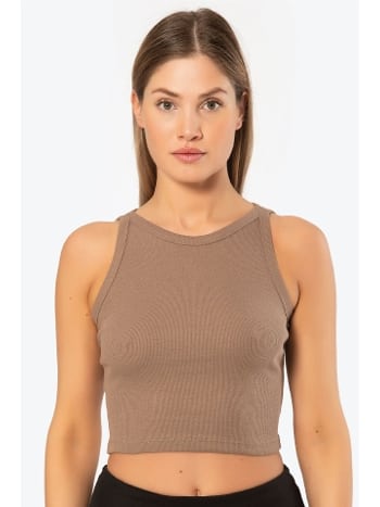 Fitilli Pamuklu Crop Kadın Atlet Türen 3404
