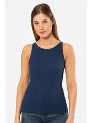 Halter Yaka Pamuklu Kadın Atlet Türen 3403