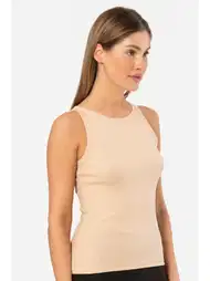 Halter Yaka Pamuklu Kadın Atlet Türen 3403