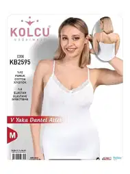 Pamuklu Nefes Alabilir İp Askılı Atlet Kolcu 2596