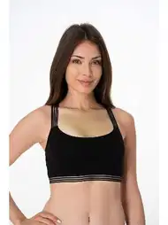 Kadın Modal Sırt Çapraz Detaylı Büstiyer İMER 1117