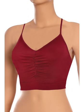 Büzgülü Balensiz Sporcu Sütyeni Öts 6071