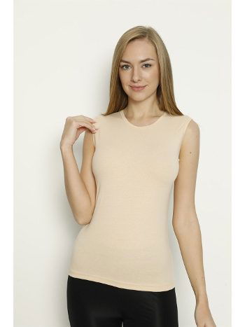 Ten Renkli Likralı O Yaka Kolsuz Body Arma Yıldız 3357 - 2