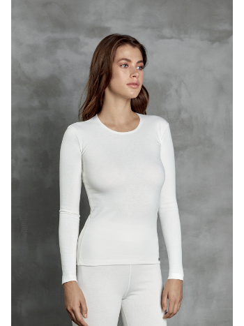 Viloft ve Elastan Karışımlı Termal Uzun Kollu T-Shirt Doreanse 8583