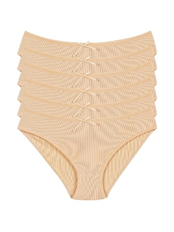 Yüksek Bel Likralı Bikini Külot Pamuk Yıldız 3551