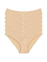 Yüksek Bel Likralı Bikini Külot Pamuk Yıldız 3551