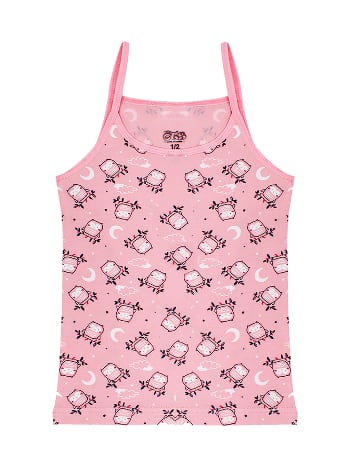 Pamuklu Geniş Askılı Kız Çocuk Atlet Öts 8151