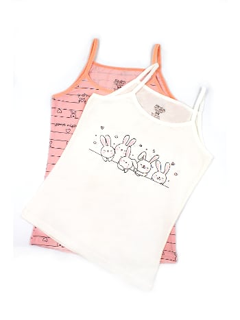 Pamuklu Geniş Askılı Kız Çocuk Atlet Öts 8152