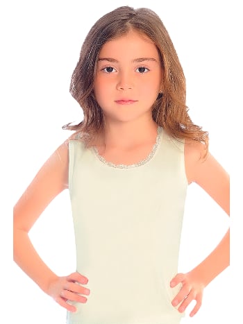 Pamuk Ribana Geniş Askılı Kız Çocuk Atlet Öts 8018