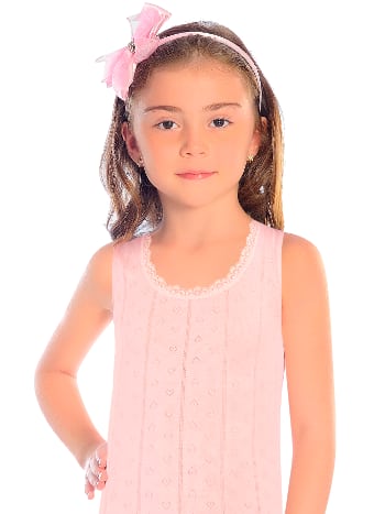 Pamuk Ribana Geniş Askılı Kız Çocuk Atlet Öts 8014