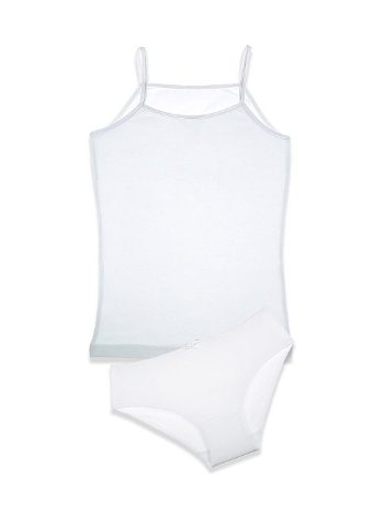 Geniş Askılı Pamuklu Kız Çocuk Atlet Takım Arma Yıldız 7510