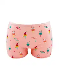 %100 Pamuklu Yumuşak Bel Lastikli Kız Çocuk Boxer Öts 8239