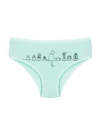 %100 Pamuk Esnek Bel Lastiği Kız Çocuk Külot Öts 8278