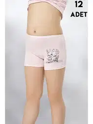 Geniş Askılı Pamuklu Kız Çocuk Boxer Takımı Kota 3409