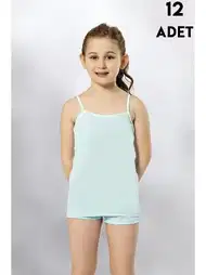 Geniş Askılı Nefes Alan Kız Çocuk Atlet Kota 3411
