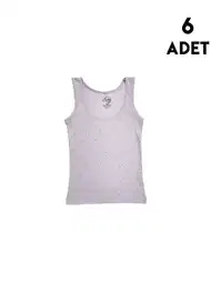 Kalın Askılı Pamuklu Kız Çocuk Atlet Kota 3428