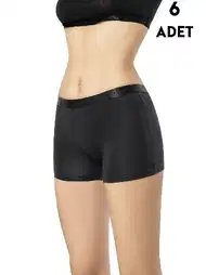 Likralı Yüksek Bel Kadın Boxer Kota 5000