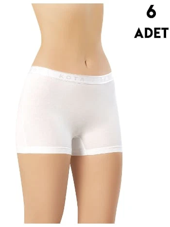 Likralı Yüksek Bel Kadın Boxer Kota 5000 - 2
