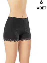 Dantelli Yüksek Bel Kadın Şort Kota 5022