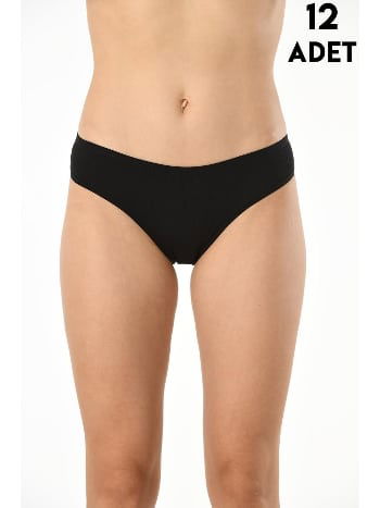 Yüksek Bel Esnek Ribana Kadın Bikini Külot Kota 5026-1