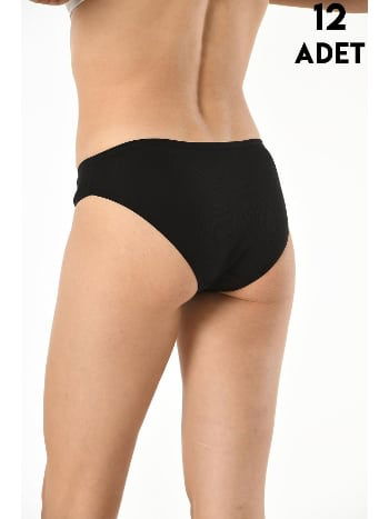 Yüksek Bel Esnek Ribana Kadın Bikini Külot Kota 5026-1 - 2