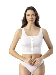 Geniş Askılı Crop Pamuklu Kadın Atlet Kota 6443