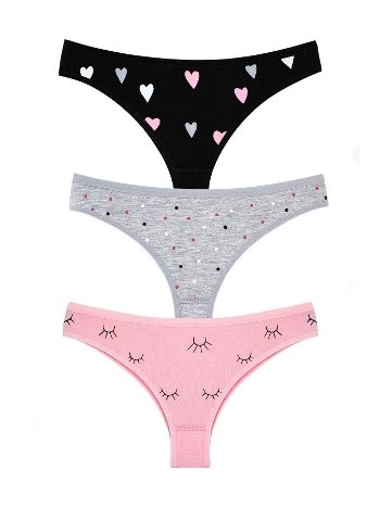 Likralı İp Detaylı Minimal String Külot Öts 4243