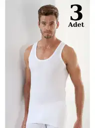 Ribana Pamuklu Likralı Erkek Atlet Arma Yıldız 1171