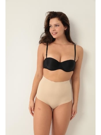 Lazer Kesim Dikişsiz Kadın Korse Siyah Liza 7200