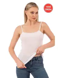 Modal Pamuklu Esnek İp Askılı Kadın Atlet Özkan 27105