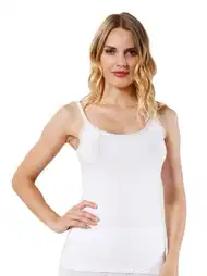 Modal Pamuklu Dantelli İnce Askılı Kadın Atlet Özkan 24675