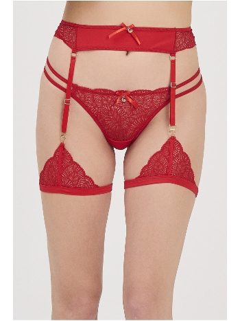 Kırmızı Jartiyer Kemeri Ayarlanabilir Klips Moonlight 3212