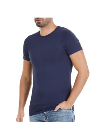 Bambu Elastan O-Yaka Kısa Kollu T-Shirt Yıldız 477