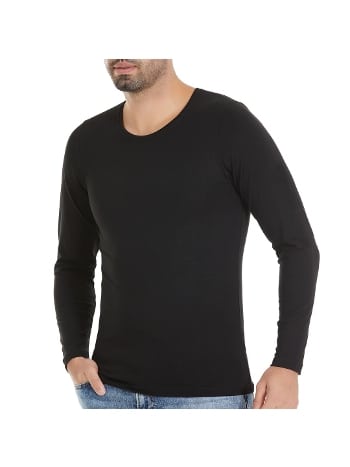 Pamuk ve Modal Karışımı Uzun Kollu T-Shirt Yıldız 386