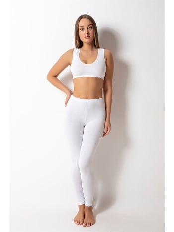 Pamuklu Kumaş Esnek Yüksek Bel Tayt Donex 1465