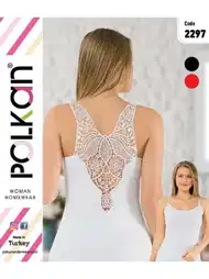 İnce Askılı Nefes Alan Kadın Atlet Siyah Polkan 2297