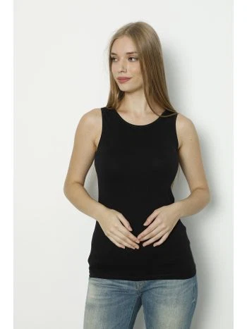 Kalın Askılı Nefes Alan Sırtı Güpürlü Bayan Atlet Polkan 2372 - 2