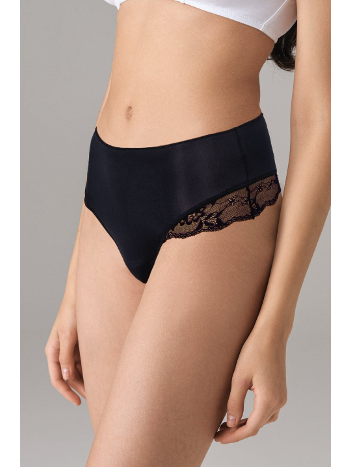 Yüksek Bel Karın Desteği Dantel Detaylı Tanga Külot Doreanse 6132