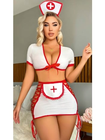 Beyaz Poliamid Elastan Kostüm Lily Bianca 133