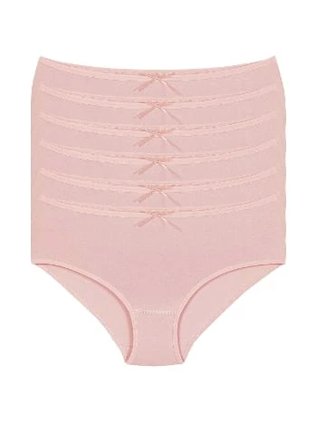 Bambu Yüksek Bel Kadın Bato Külot 6'lı Paket Yıldız 3924