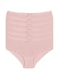 Bambu Yüksek Bel Kadın Bato Külot 6'lı Paket Yıldız 3924