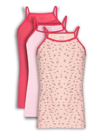 Pamuklu Likralı Geniş Askılı Kız Çocuk Atlet Arma Yıldız 7565