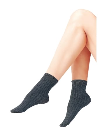 Rib Lastiksiz Kahverengi Soket Çorap Daymod 1522015