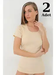 Ribana Pamuklu Uzun Kollu Kadın Atlet Arma Yıldız 3314