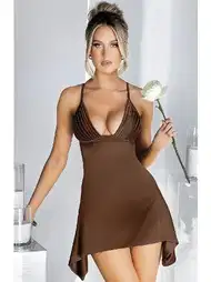 Fuşya Renkli Asımlı Mini Elbise Pink Night 4407