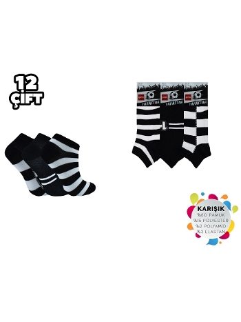 Pamuklu Kaydırmaz Taban Çocuk Patik Çorap Şirin 004