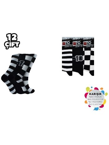 Pamuk Oranı Yüksek Soket Çorap Şirin 005