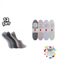 Dikişsiz Silikonlu Pamuk Babet Çorap Şirin 4022