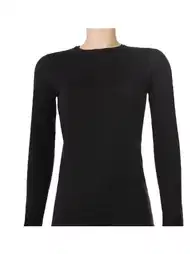 Likralı Uzun Kollu Kadın Atlet 3'lü Paket Siyah Yıldız 2146