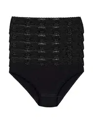 Yüksek Bel Dantelli Likralı Bikini Külot Yıldız 3528